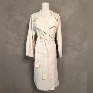 🎀 Winter Coat 🎀 white long pea coat